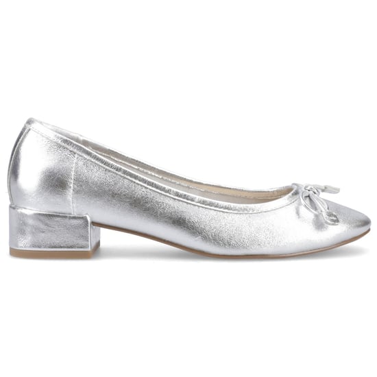 Hush Puppies Silvia Niedrig-Absatz Sandale Leder Damen Silber Sandalen - Image 5
