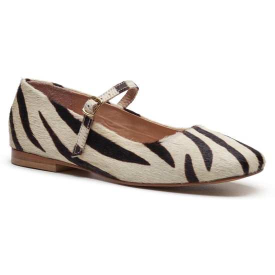 Hush Puppies Pasha Leder Damen Zebra Ballerinas - Image 1