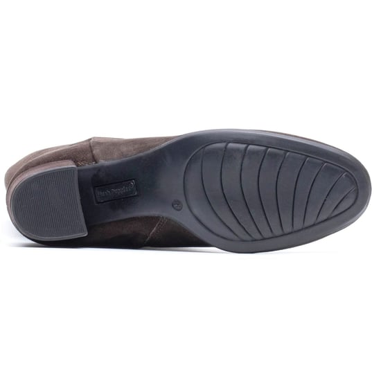 Hush Puppies Oprah Wildleder Lange Leder Damenschokoladenfarbene Absatzstiefel bis zum Knie - Image 3