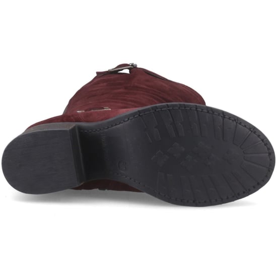 Hush Puppies Heidi Leder Damen Bordeaux Absatzstiefel bis zum Knie - Image 3