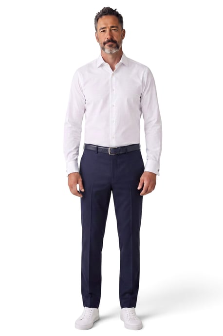 TruClothing Langärmeliges, schmal geschnittenes Hemd, formell - Weiß - Image 2