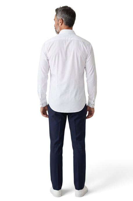 TruClothing Langärmeliges, schmal geschnittenes Hemd, formell - Weiß - Image 5