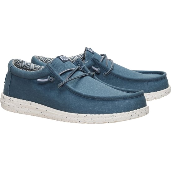HEYDUDE Wally Stretch Baumwolle Herren Dunkelgraue Mokassin Schuhe - Image 1