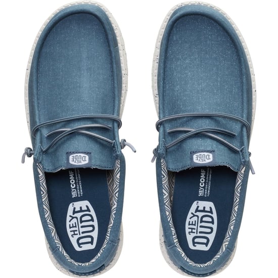 HEYDUDE Wally Stretch Baumwolle Herren Dunkelgraue Mokassin Schuhe - Image 5