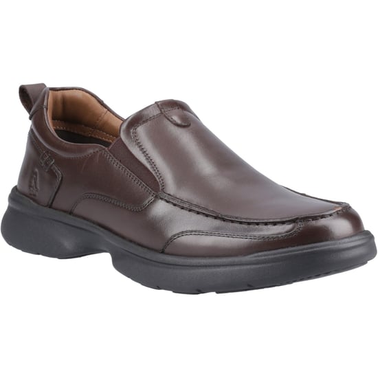 Hush Puppies Harold Leder Herren Braune Slim Fit Slipper - Image 1