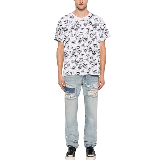 Weißes T-shirt Mit Totenkopf-logo Der Galerieabteilung - Image 2