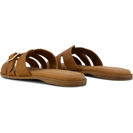 TOMS Sol Leder Damen Sandalen in Brown Sugar - Image 2