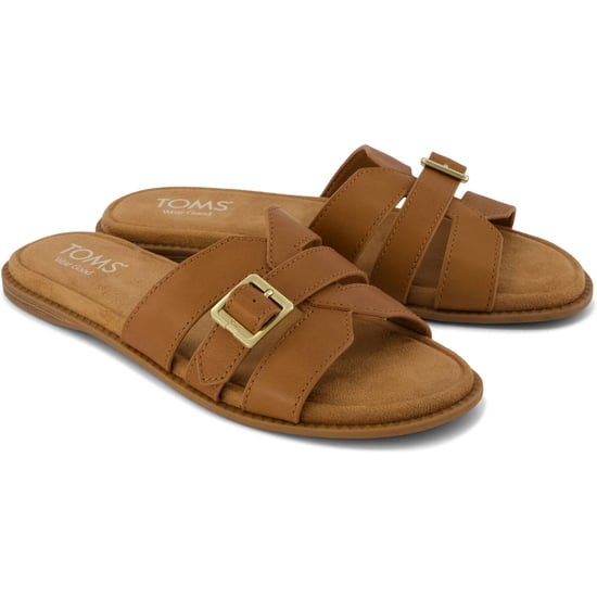 TOMS Sol Leder Damen Sandalen in Brown Sugar - Image 3