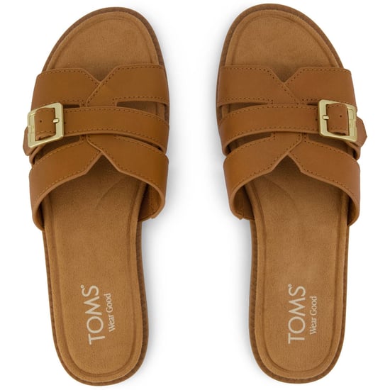 TOMS Sol Leder Damen Sandalen in Brown Sugar - Image 5