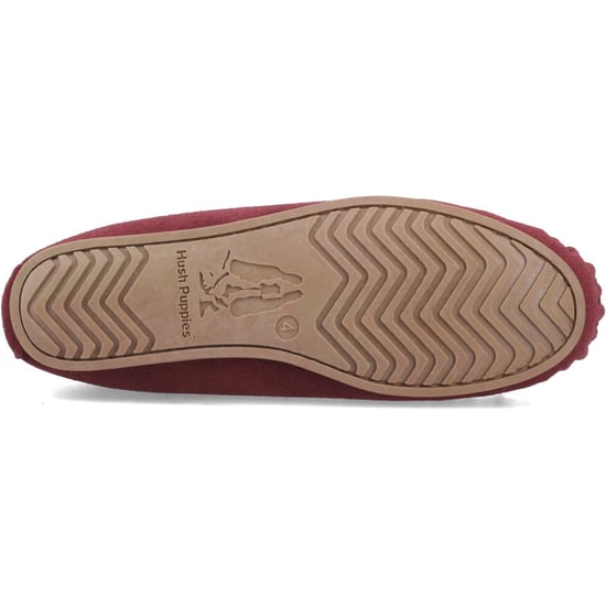 Hush Puppies Allie Wildleder Damen Bordeaux Hausschuhe - Image 3
