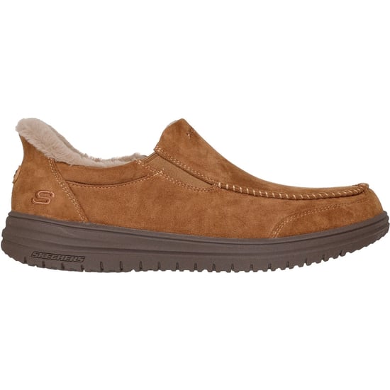 Skechers Murette Scofield Textil Herren Chestnut Hausschuhe - Image 5
