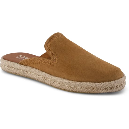 TOMS Santiago Leder Damen Slipper in Brauner Zucker - Image 1