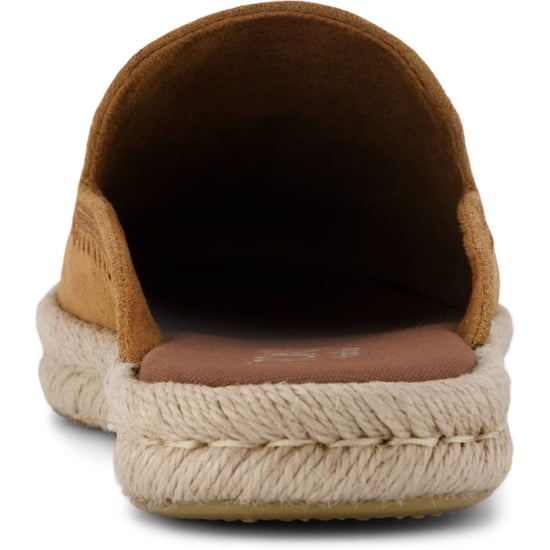 TOMS Santiago Leder Damen Slipper in Brauner Zucker - Image 2