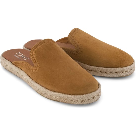 TOMS Santiago Leder Damen Slipper in Brauner Zucker - Image 3