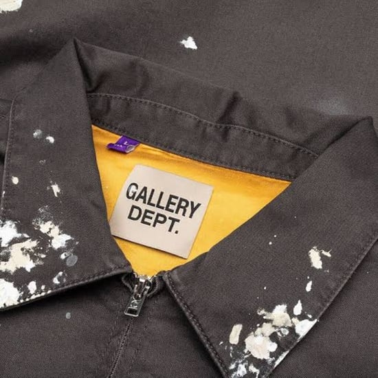 Gallery Dept Montecito Jacke Heavy Paint Dirty Black Jacke - Image 4