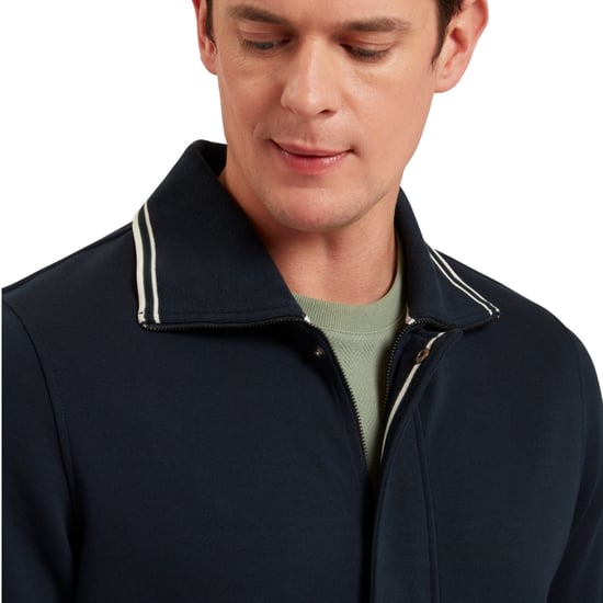 Ted Baker Mall Marineblaue Jacke Mit Verdeckter Knopfleiste - Image 3