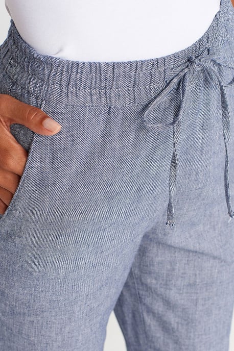 Weite Tencel-Hose mit Kordelzugbund - Image 3