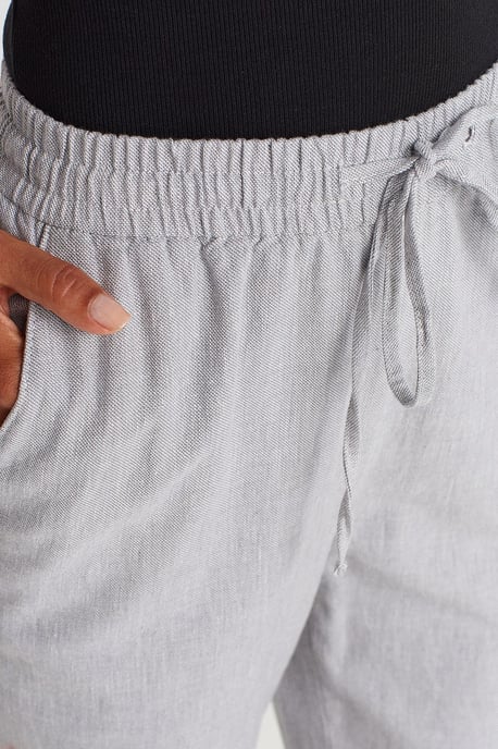 Weite Tencel-Hose mit Kordelzugbund - Image 3
