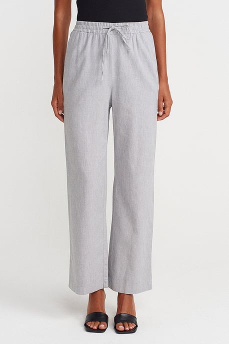 Weite Tencel-Hose mit Kordelzugbund - Image 4