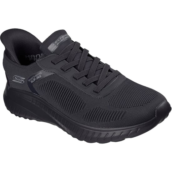 Skechers BOBS Sport Squad Chaos Solid Step Textil Herren Dunkelgrau Sneaker - Image 1