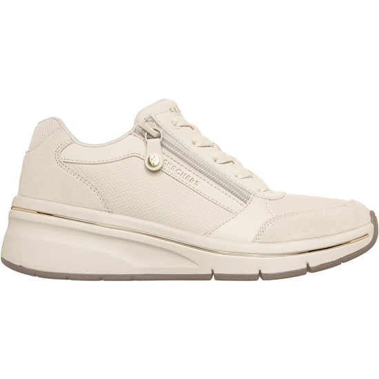 Skechers Billion Flex Luxe Up Leder Damen Sneaker - Image 4