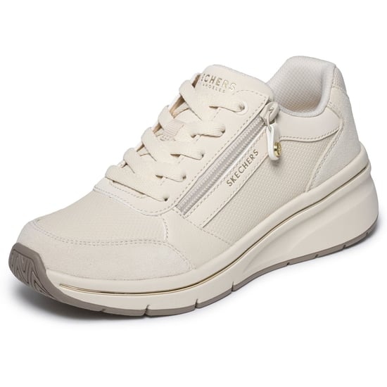 Skechers Billion Flex Luxe Up Leder Damen Sneaker - Image 5