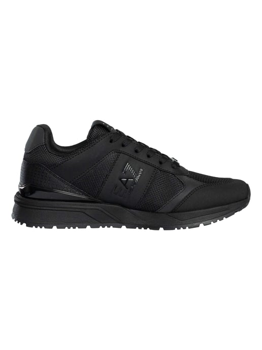 EA7 Sneaker Aus Mesh Mit Logo, Schwarz - Image 3
