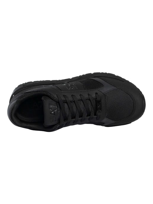 EA7 Sneaker Aus Mesh Mit Logo, Schwarz - Image 6