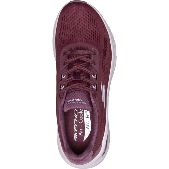 Skechers Arch Fit 3.0 Easy Flow Textil Damen Burgunder Sneakers - Image 3