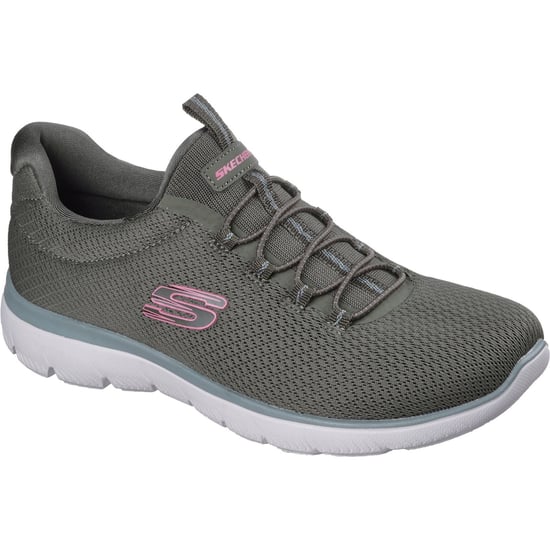Skechers Summits Sommer Blush Textil Damen Oliven Sneakers - Image 1