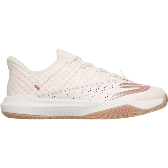 Skechers Viper Court Rally Leder Damen Sneaker in Hellrosa - Image 4