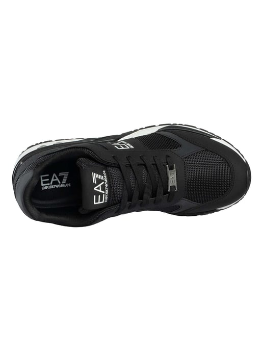 EA7 Sneaker Aus Mesh Mit Logo, Schwarz - Image 6