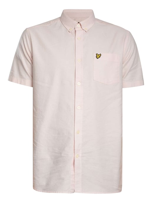 Lyle & Scott Kurzärmliges Oxford-Hemd, Rosa - Image 6