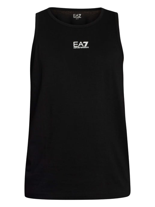 EA7 Logo Slim Weste, Schwarz - Image 5