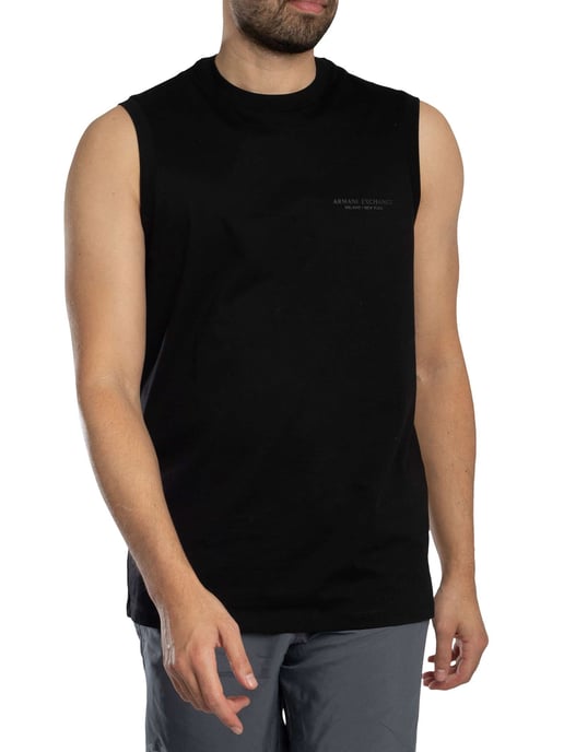 Armani Exchange Tanktop Mit Lockerer Passform Und Brustlogo, Schwarz - Image 2