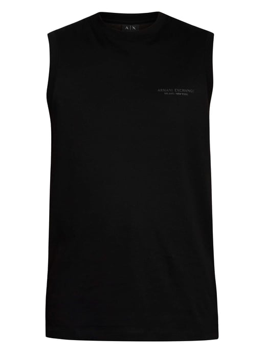 Armani Exchange Tanktop Mit Lockerer Passform Und Brustlogo, Schwarz - Image 5