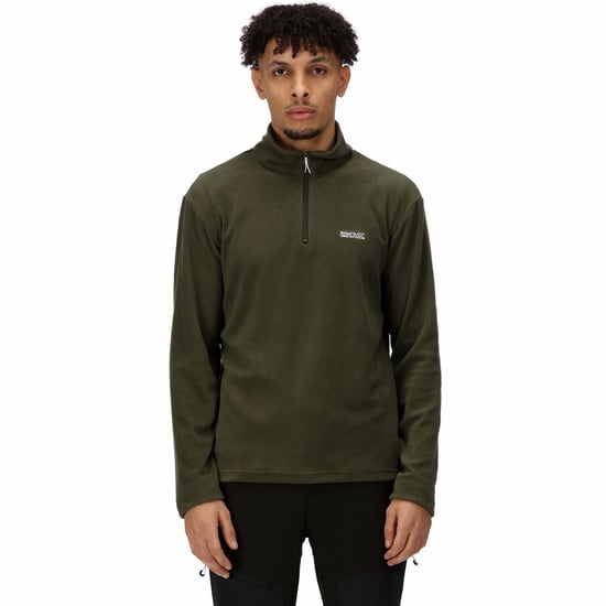 Regatta Thompson Fleece-Sweatshirt Mit Reißverschluss, Grün - Image 1