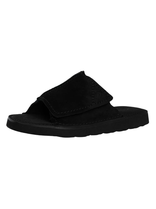 Clarks Solsbury Wildleder-Sandalen, Schwarz - Image 1