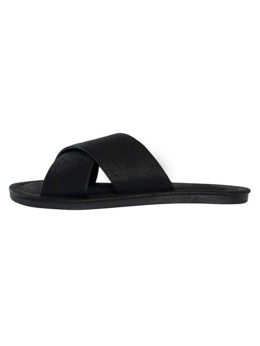 Superdry Vintage Kreuzriemen-Sandalen, Schwarz - Image 2