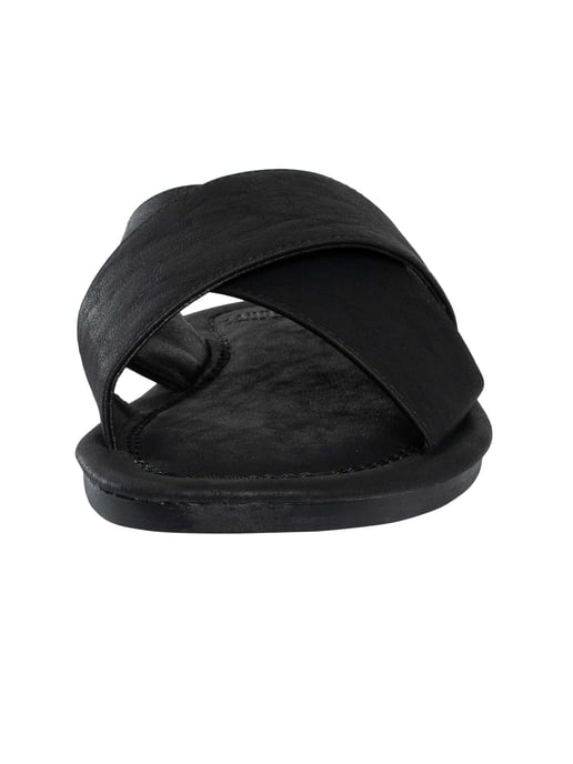 Superdry Vintage Kreuzriemen-Sandalen, Schwarz - Image 4
