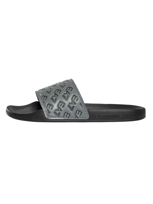 EA7 Schieberegler Mit Logo-Muster, Schwarz - Image 2
