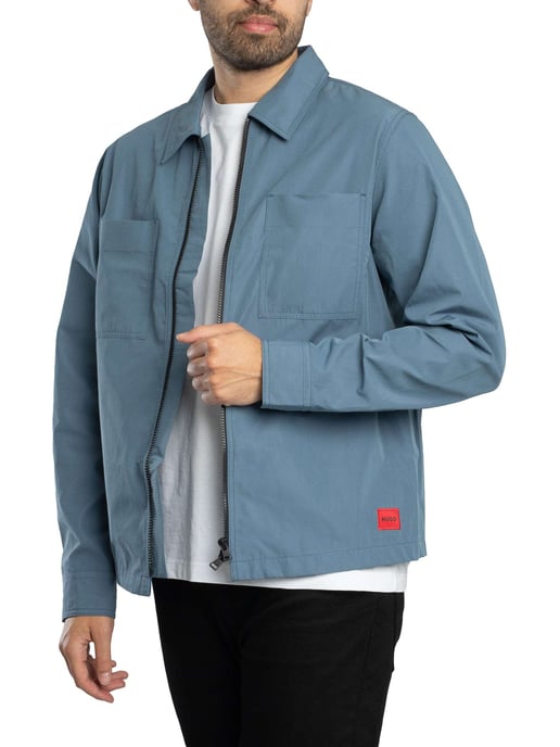 HUGO Evalom Overshirt, Blau - Image 1