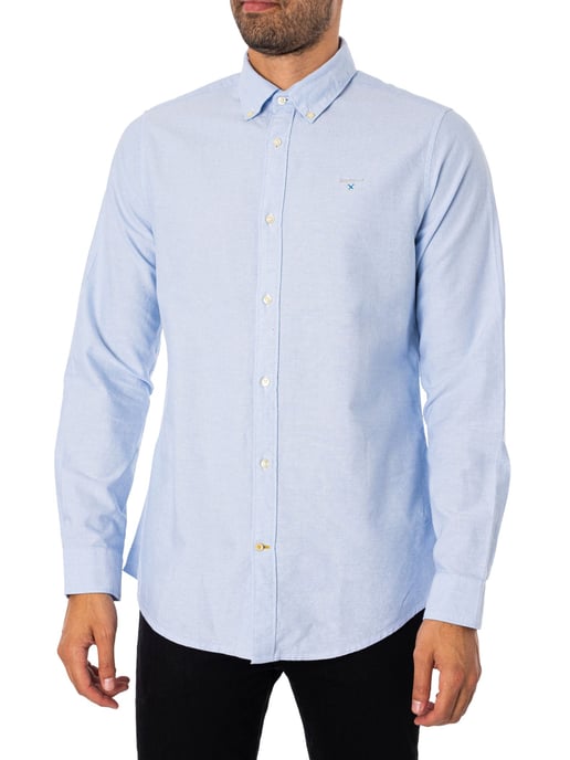 Barbour Maßgeschneidertes Oxtown-Hemd, Blau - Image 1