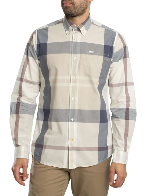 Barbour Harris Tailliertes Tartanhemd, Grau - Image 1