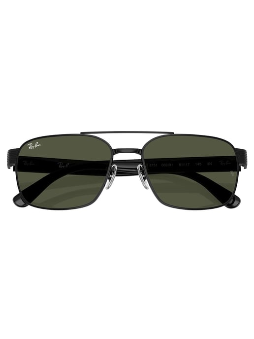 Ray-Ban RB3751 Eckige Sonnenbrille, Schwarz - Image 4