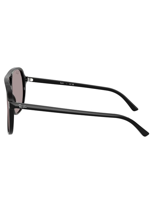 Ray-Ban Eckige Sonnenbrille Bill, Schwarz - Image 6