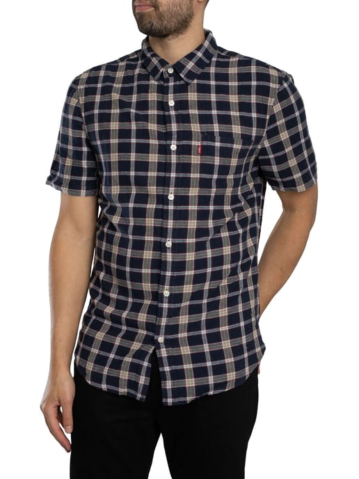 Levi's Kurzarmhemd „Sunset“, Blau - Image 2