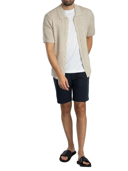 Levi's Kurzarm-Strickhemd „Camp“, Schwarz - Image 6