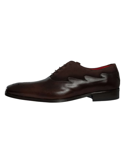 Jeffery West Zweifarbige Oxford-Schuhe Aus Wildleder, Schwarz - Image 2