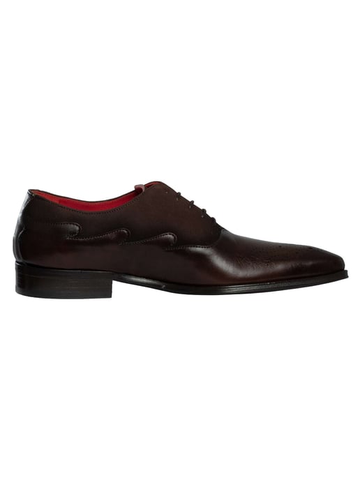 Jeffery West Zweifarbige Oxford-Schuhe Aus Wildleder, Schwarz - Image 3